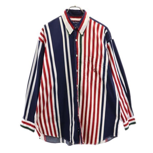 NAUTICA 90s 長袖 ボタンダウンシャツ