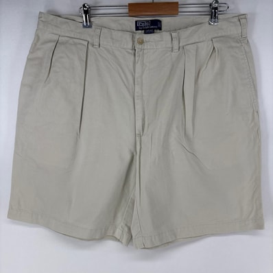 古着 ポロバイラルフローレン Polo by Ralph Lauren ショートパンツ チノパン 大きいサイズ ポロチノ ハーフ w40 アイボリー メンズ