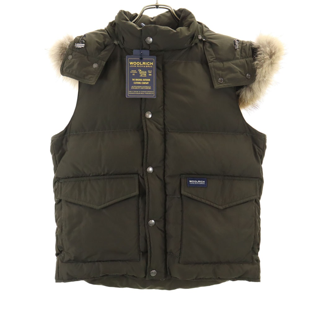 未使用 WOOLRICH ウールリッチ アリューシャン ダウンベスト XS カーキブラウン系 ALEUTIAN VEST