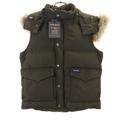 未使用 WOOLRICH ウールリッチ アリューシャン ダウンベスト XS カーキブラウン系 ALEUTIAN VEST