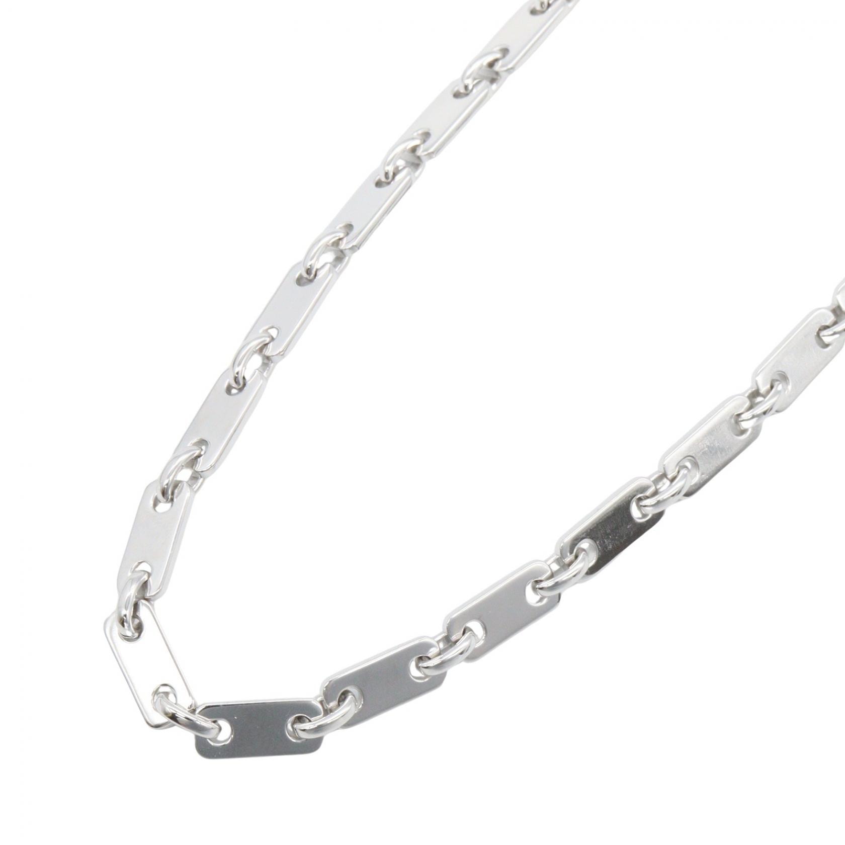 カルティエ CARTIER フィガロ ネックレス ネックレス ジュエリー K18WG(ホワイトゴールド) レディース シルバー系 【中古】