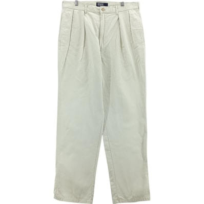 古着 ラルフローレン Ralph Lauren POLO by Ralph Lauren ツータック チノパンツ W34L32 メンズw34相当/eaa418438