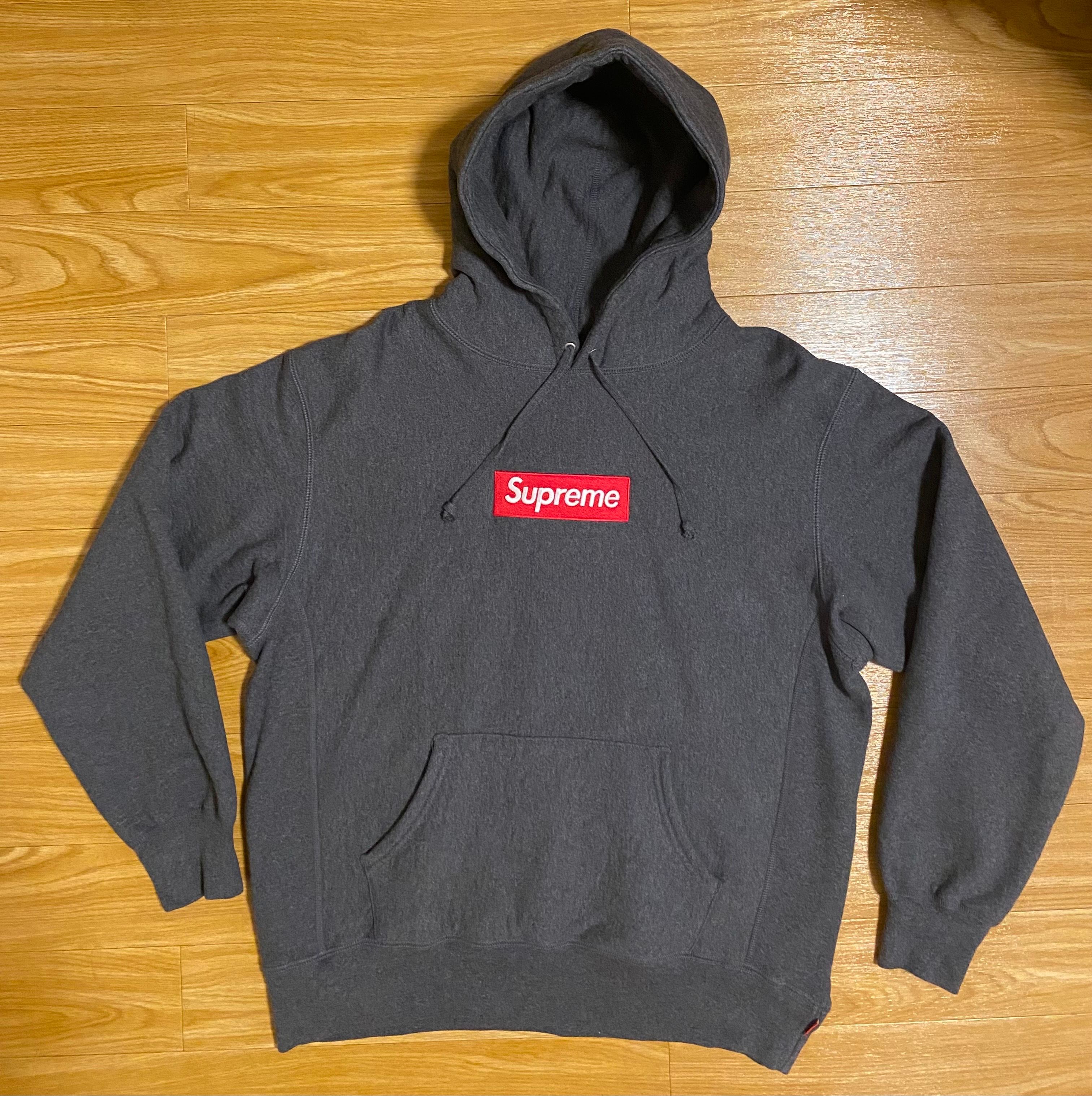 Supreme Box Logo Hooded Sweatshirt "Charcoal" (21FW)