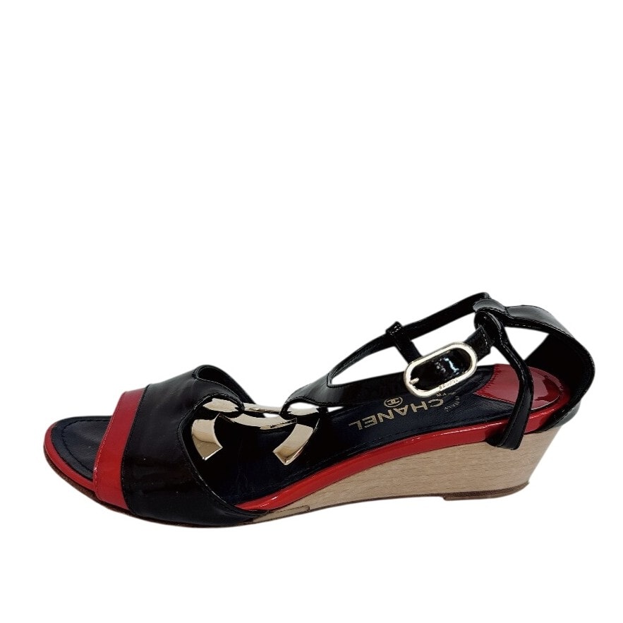 シャネル CHANEL サンダル ココマーク パンプス ヒール ブラック