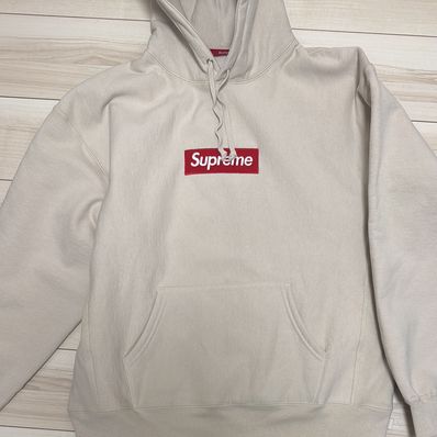 Supreme Box Logo Hooded Sweatshirt "Stone" (24FW)