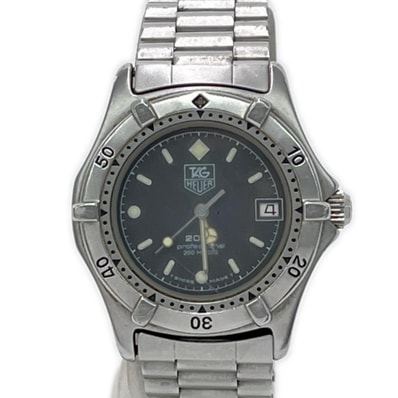 TAG HEUER タグホイヤー 腕時計 クオーツ ステンレススチール ブラック 本体のみ 風防曇り有 962.013