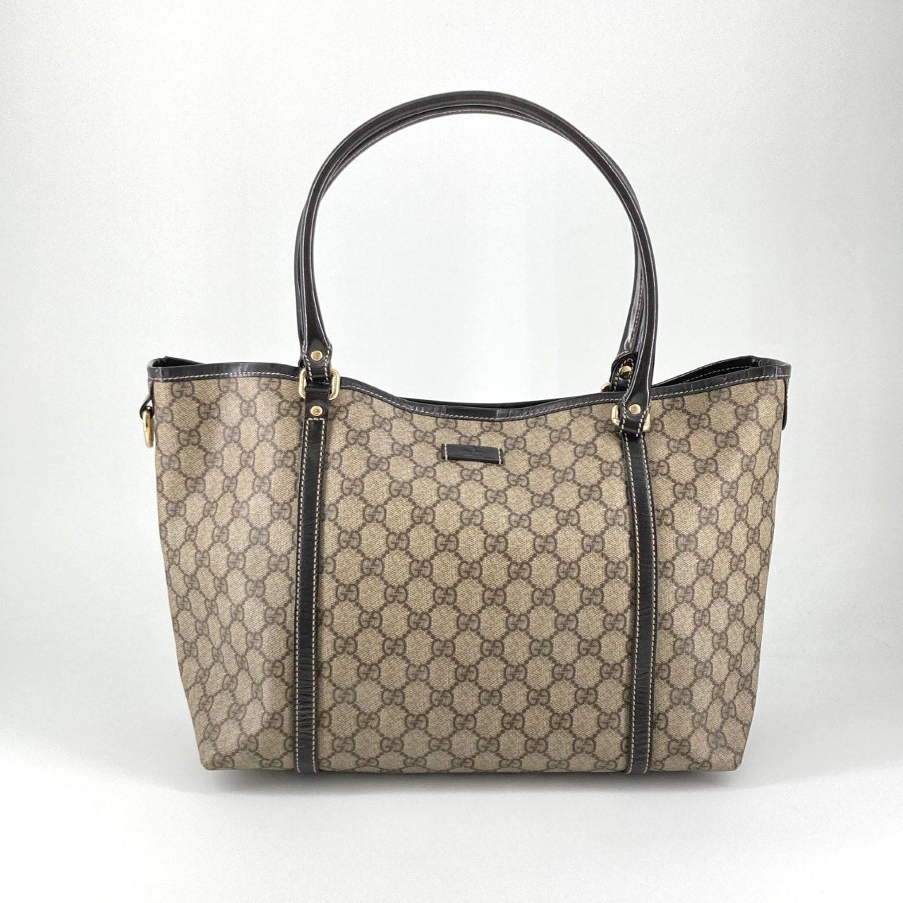 GUCCI(グッチ) GGスプリーム トートバッグ ブラウン