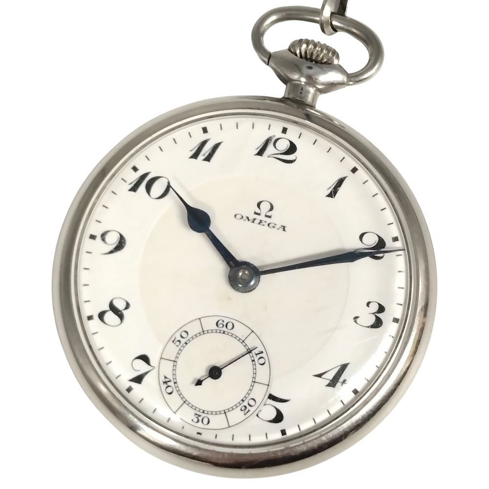 OMEGA オメガ 懐中時計 スモールセコンド 手巻き ステンレス メンズ C860