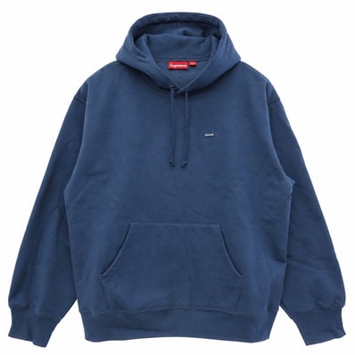 Supreme シュプリーム 25SS Small Box Hooded Sweatshirt スモール ボックス ロゴ フーデッド プルオーバー スウェットシャツ フーディー パーカー ブルー系 L【中古】