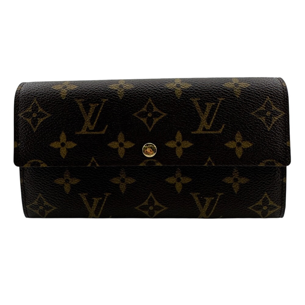 ルイヴィトン LOUIS VUITTON 長財布 モノグラム ポルトフォイユ サラ ブラウン