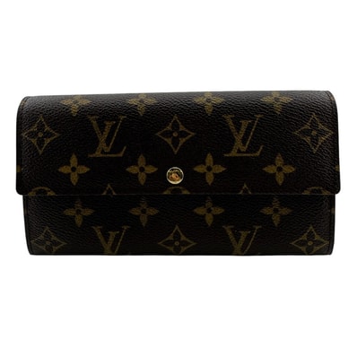 ルイヴィトン LOUIS VUITTON 長財布 モノグラム ポルトフォイユ サラ ブラウン