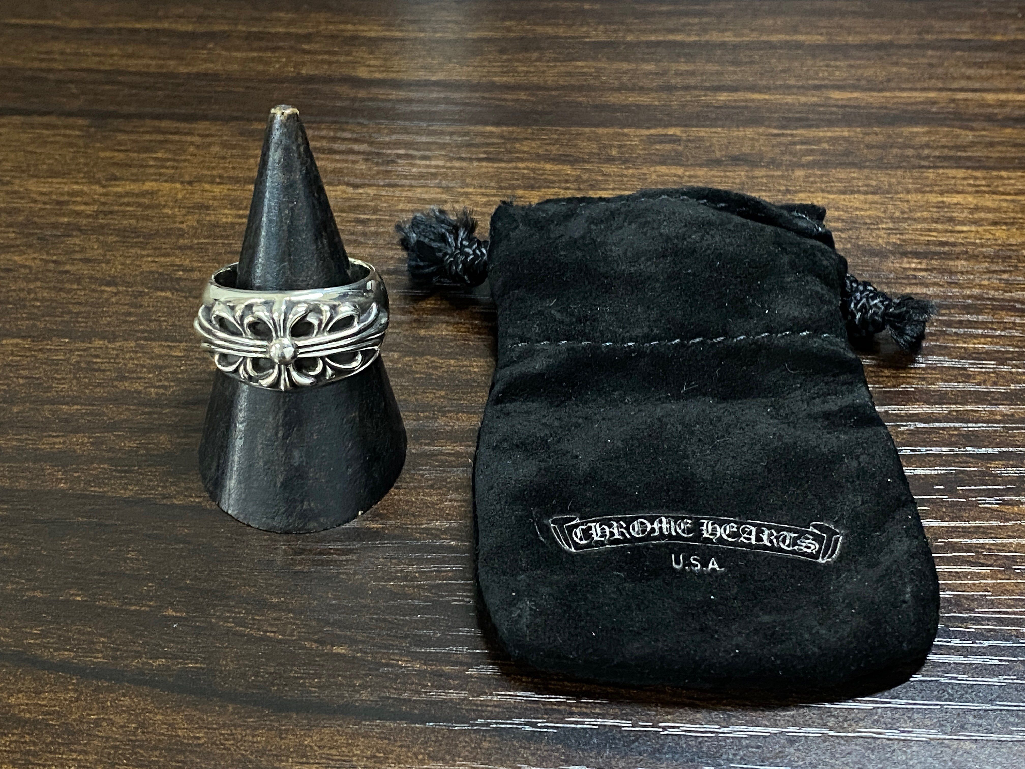 Chrome Hearts Floral Cross Ring "Silver"