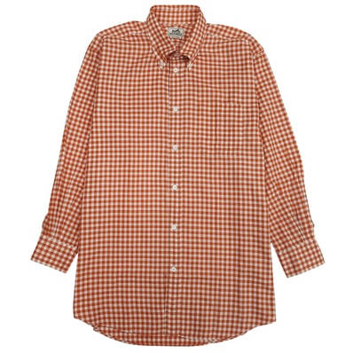 美品 エルメス 長袖シャツ オレンジ メンズ 41