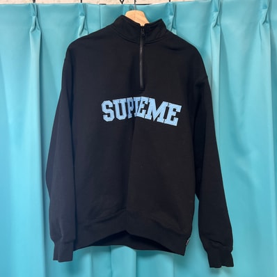 Supreme Collegiate Half Zip Pullover "Black"