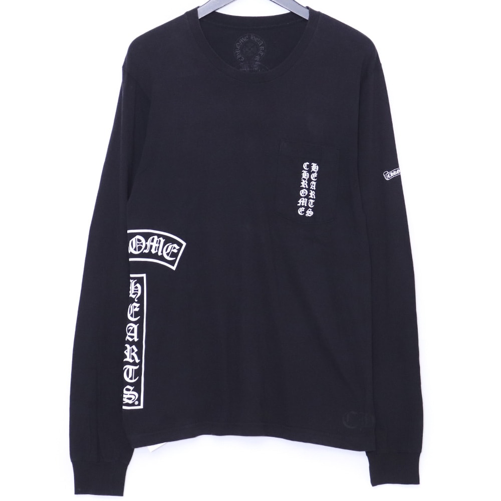CHROME HEARTS 1サイドTバープリントロングスリーブTシャツ