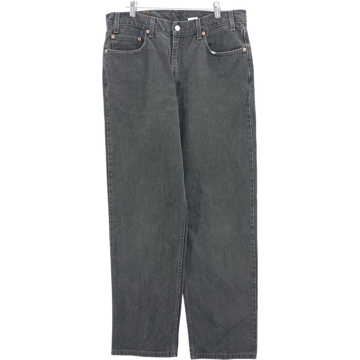 古着 00年代 リーバイス Levi's 550 RELAXED FIT TAPERED LEG ブラックデニム テーパードデニムパンツ メンズw35相当/eaa482434