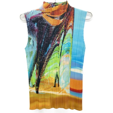 プリーツプリーズ 新品同様 23AW PP33-JK671 TROPICAL WINTER ノースリーブトップス 3