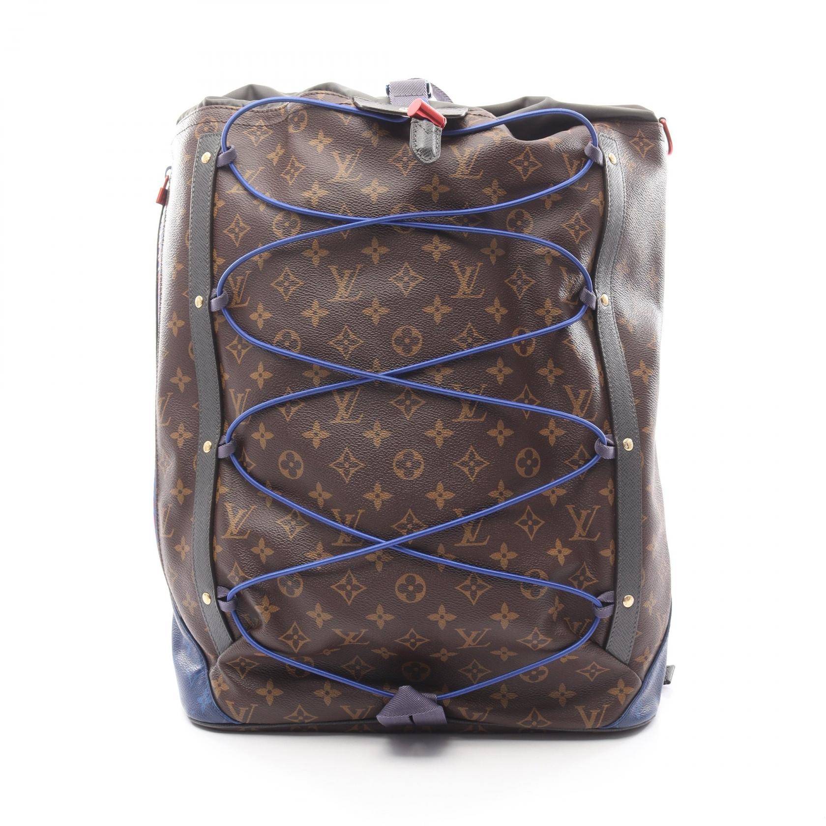 ルイ・ヴィトン LOUIS VUITTON モノグラムパシフィック リュックサック バックパック バッグ PVCコーティングキャンバス レザー モノグラム メンズ ブラウン系 / ブルー系 / ブラック系 M43834 【中古】