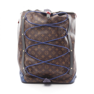ルイ・ヴィトン LOUIS VUITTON モノグラムパシフィック リュックサック バックパック バッグ PVCコーティングキャンバス レザー モノグラム メンズ ブラウン系 / ブルー系 / ブラック系 M43834 【中古】