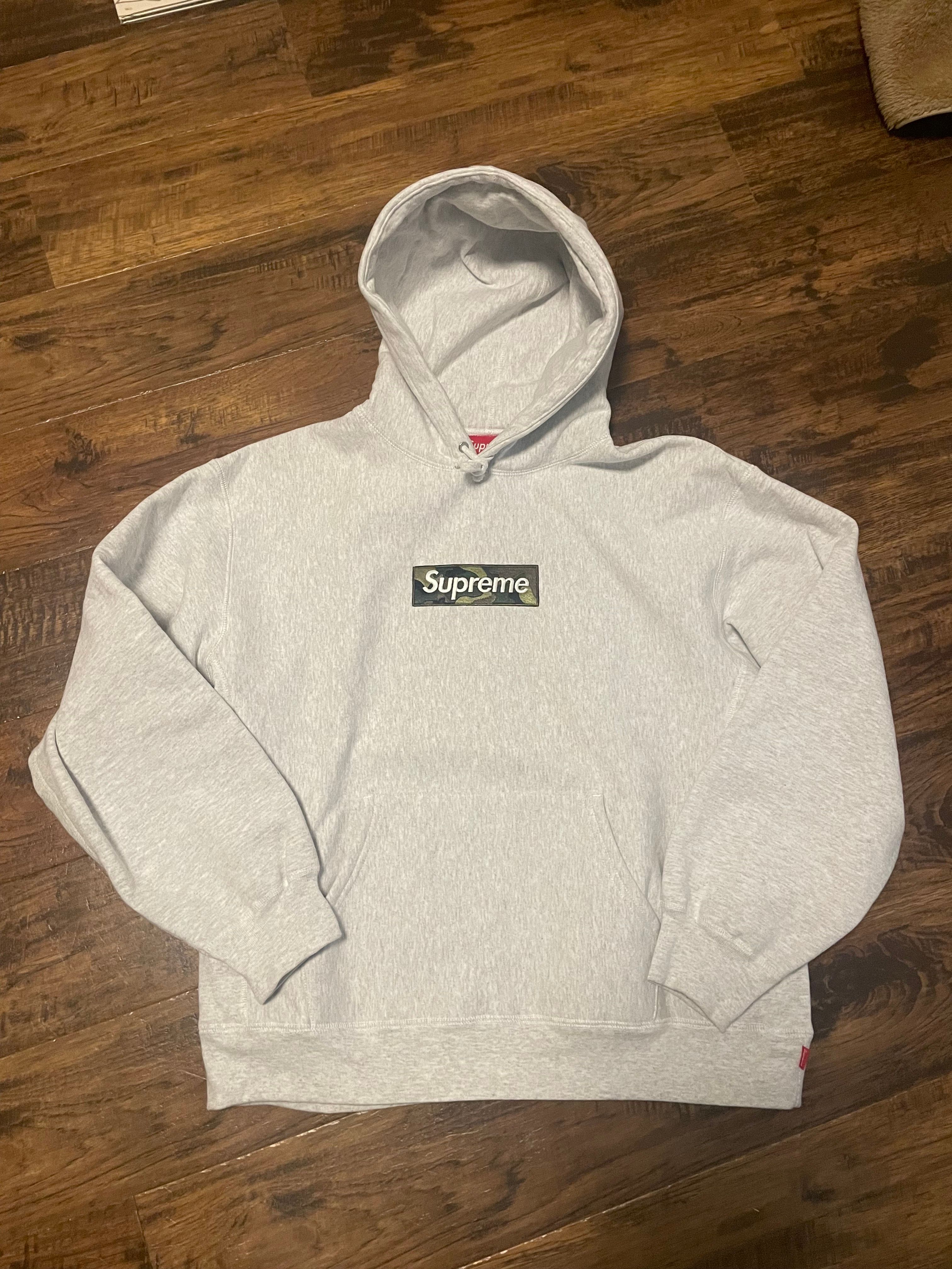 Supreme Box Logo Hooded Sweatshirt "Ash Grey" (23FW)