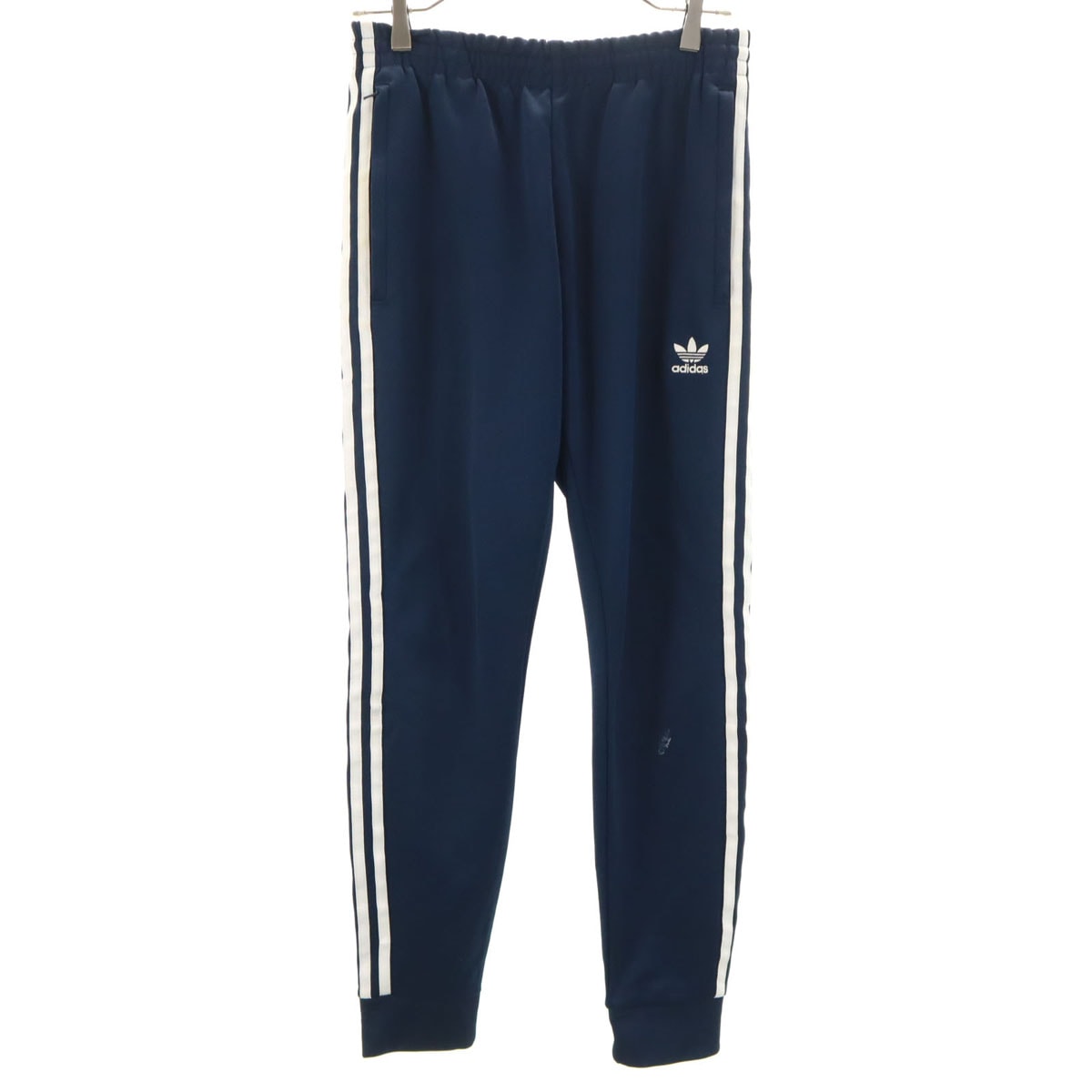 adidas アディダス トレーニング トラックパンツ M ネイビー 3ライン ジャージ
