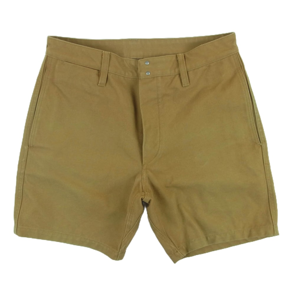 VISVIM ビズビム ショートパンツ 19SS 0119105008017 19SS PASTORAL SHORTS コットンキャンバス パストラル ショーツ ハーフ ショート パンツ カーキ系 カーキベージュ系 1【中古】