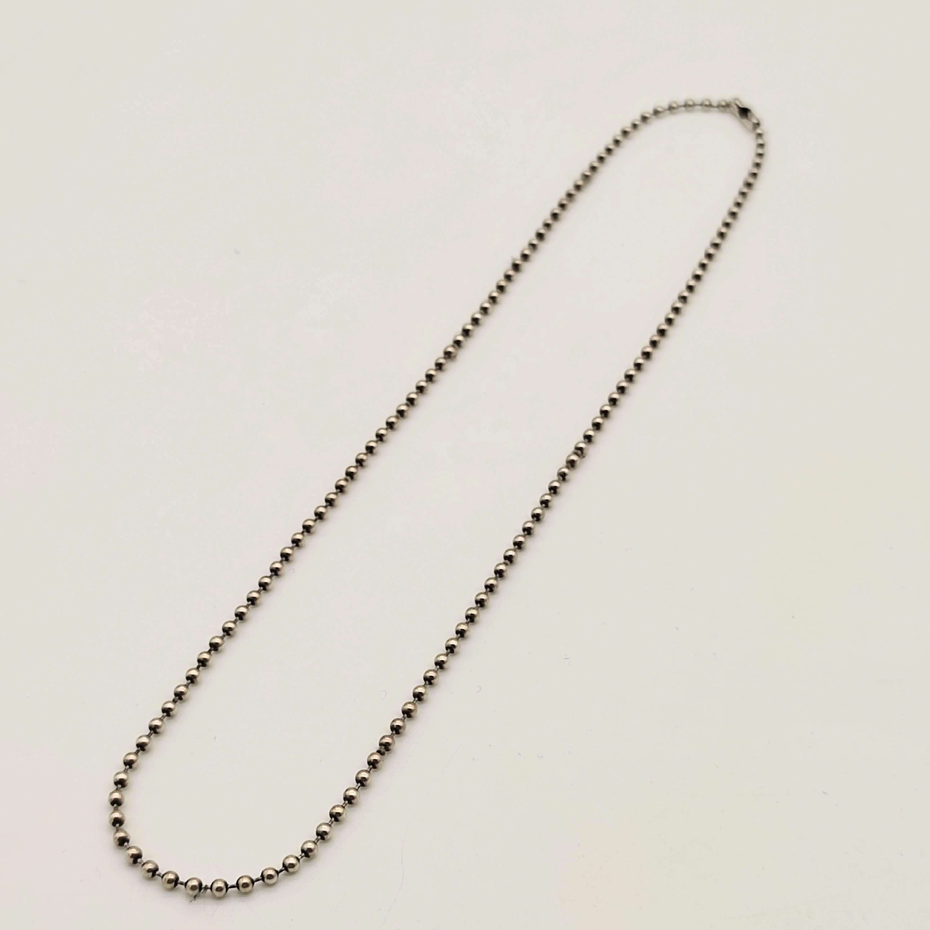 【美品】クロムハーツ 純正ボールチェーン 45cm シルバー925