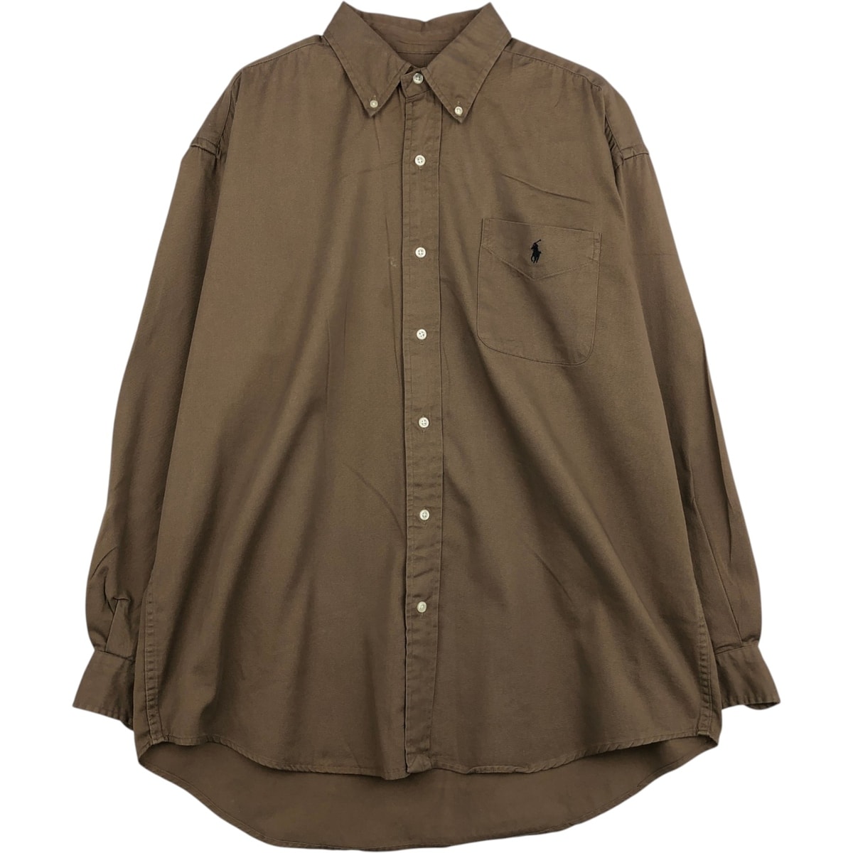 古着 ラルフローレン Ralph Lauren BLAKE 長袖 ボタンダウンシャツ メンズXL相当/eaa628596
