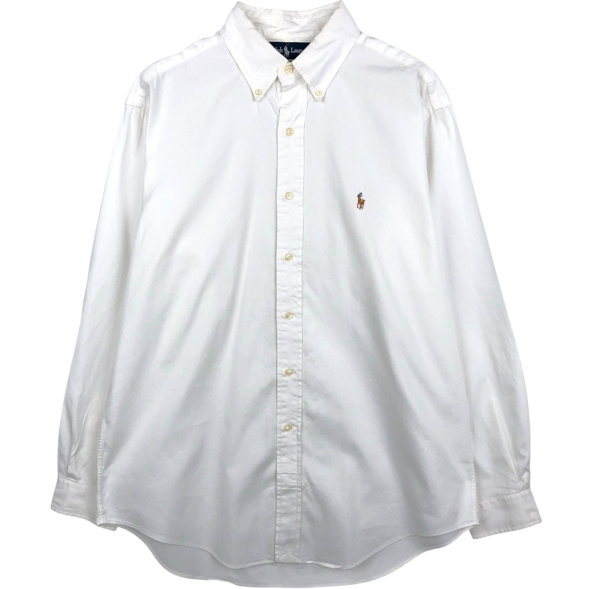 古着 ラルフローレン Ralph Lauren YARMOUTH 長袖 ボタンダウンシャツ メンズL相当/eaa666191