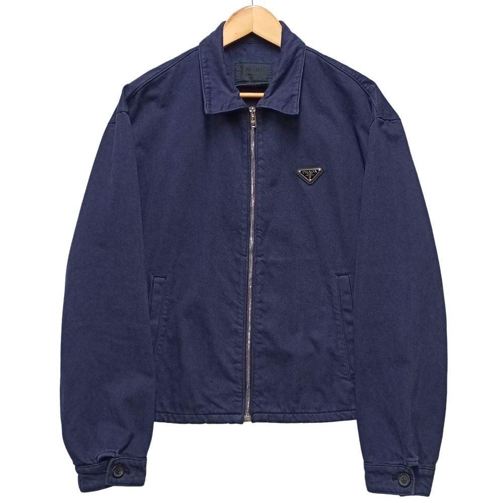 PRADA プラダ 型番 GEB233 トライアングルロゴプレート ジップアップ コットンブルゾン 41383