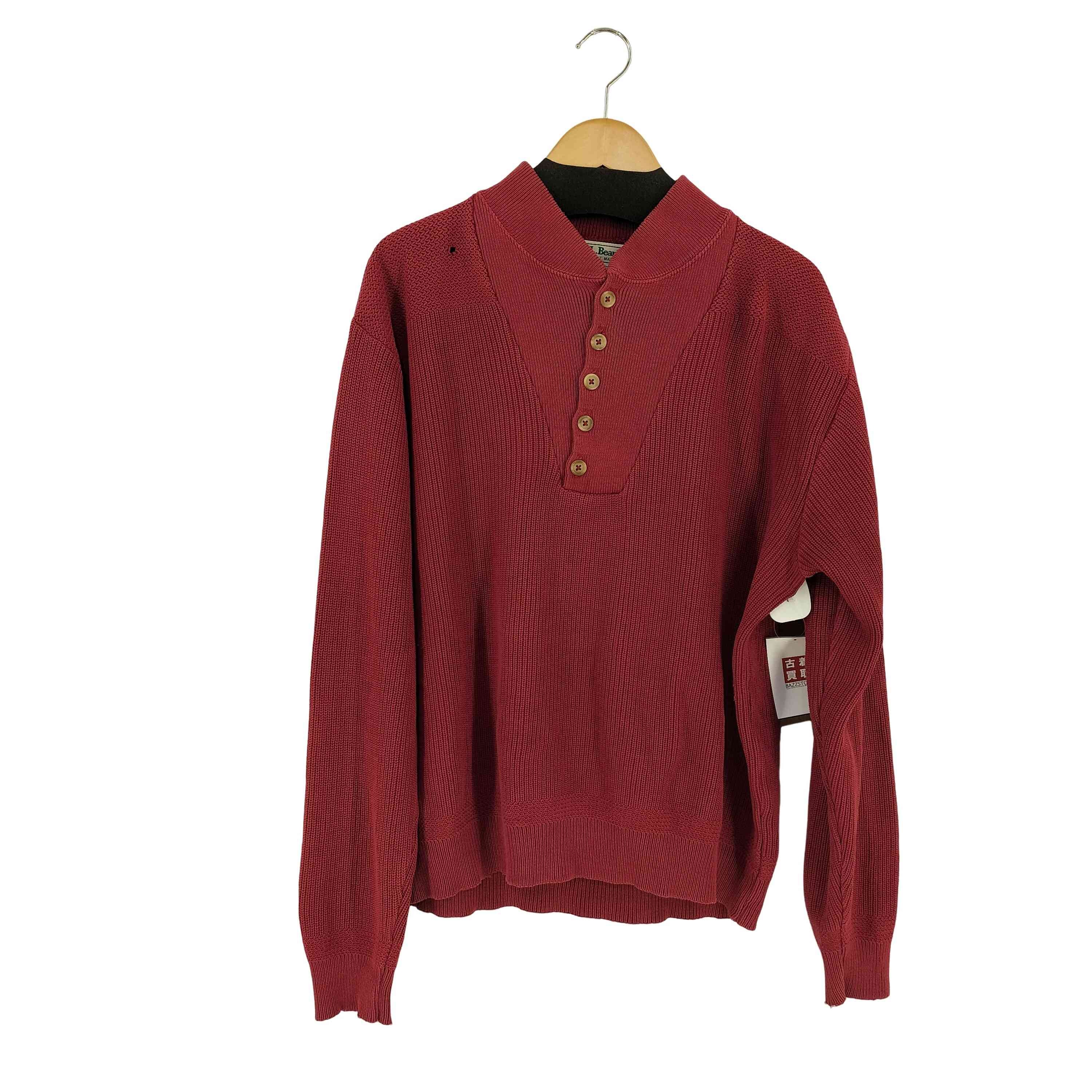 80-90s MADE IN USA ヘンリーネックコットンニット【1134988898249】