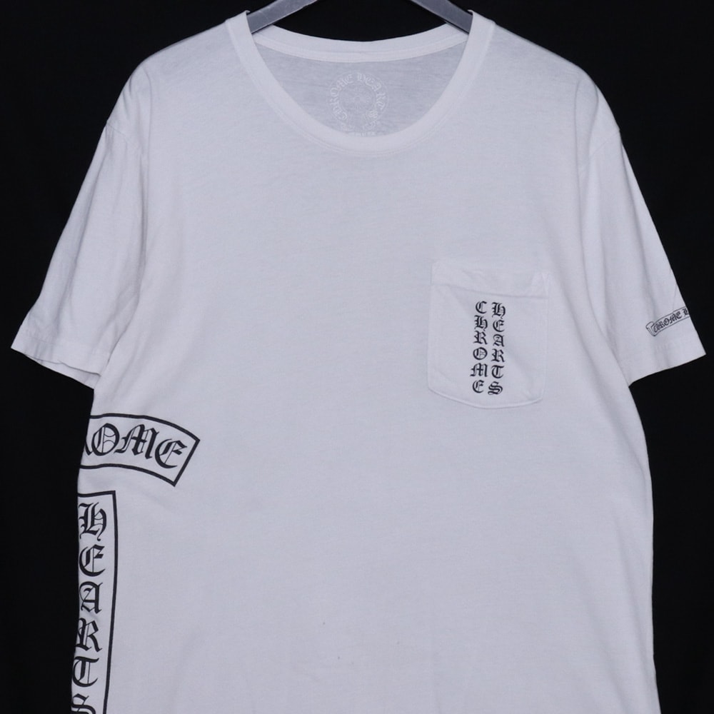 D (傷や汚れあり)】CHROME HEARTS サイドTバー ホースシュー ポケットT