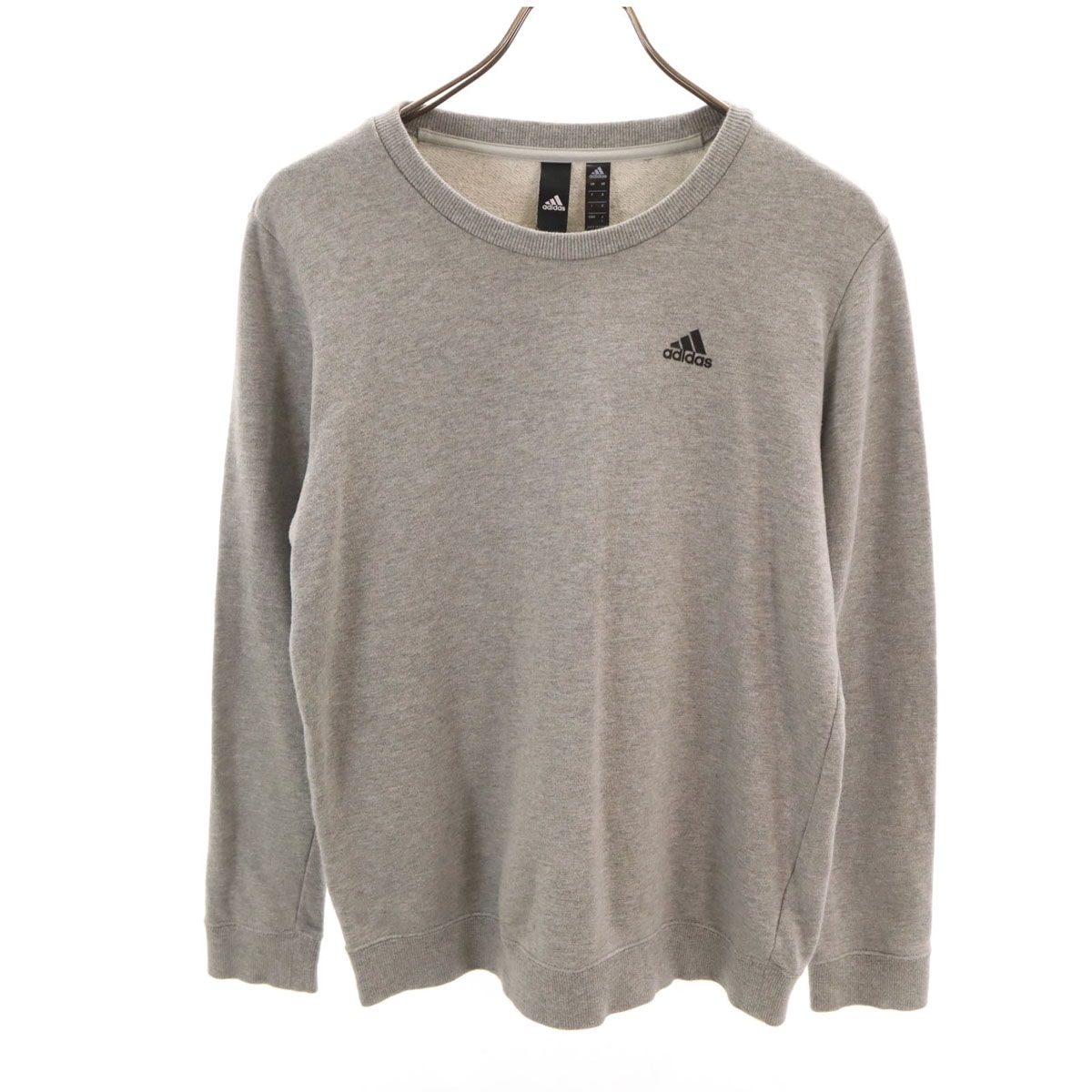 adidas アディダス 長袖 スウェット トレーナー L グレー