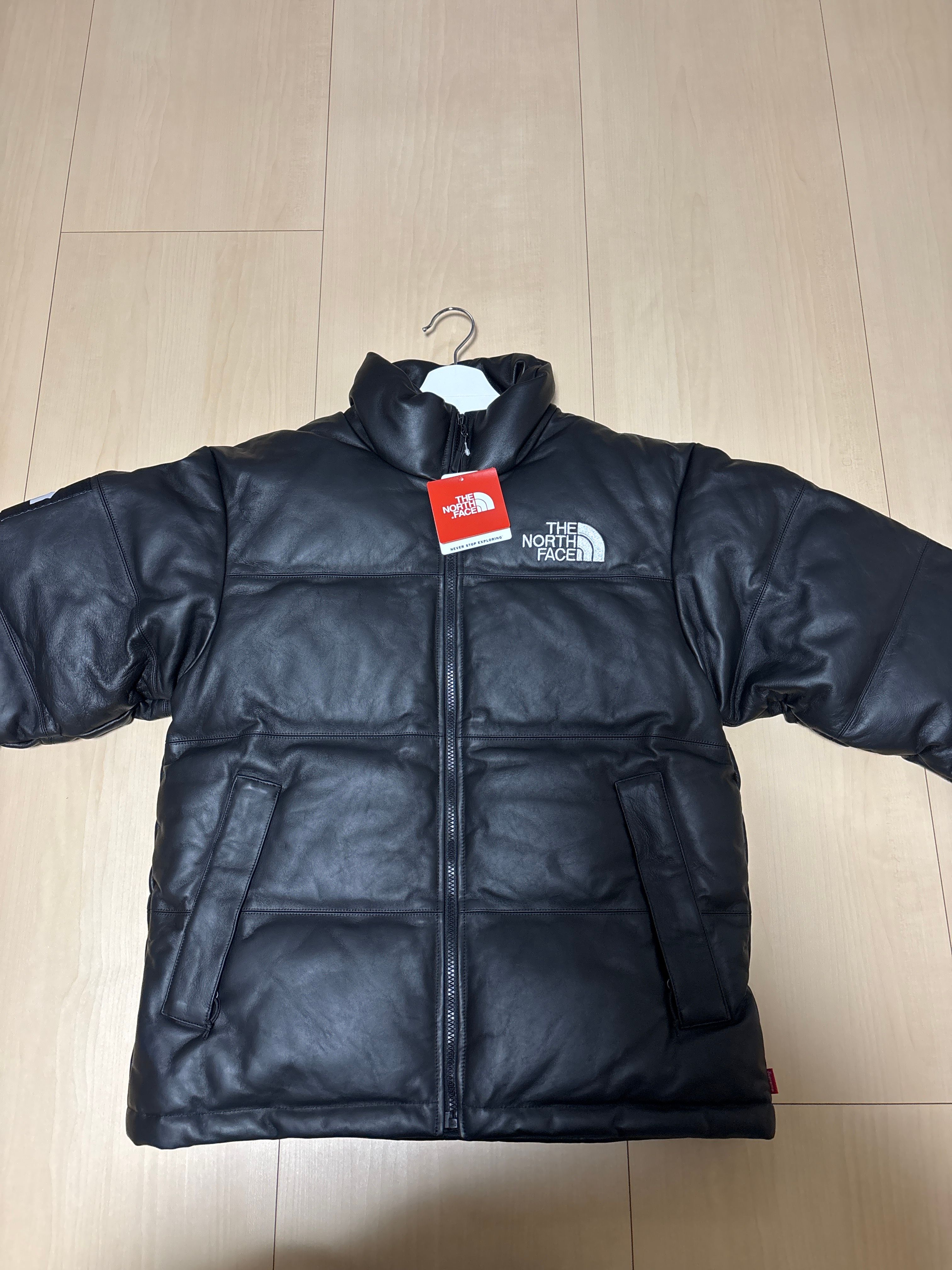 Supreme x The North Face Leather Nuptse Jacket "Black"