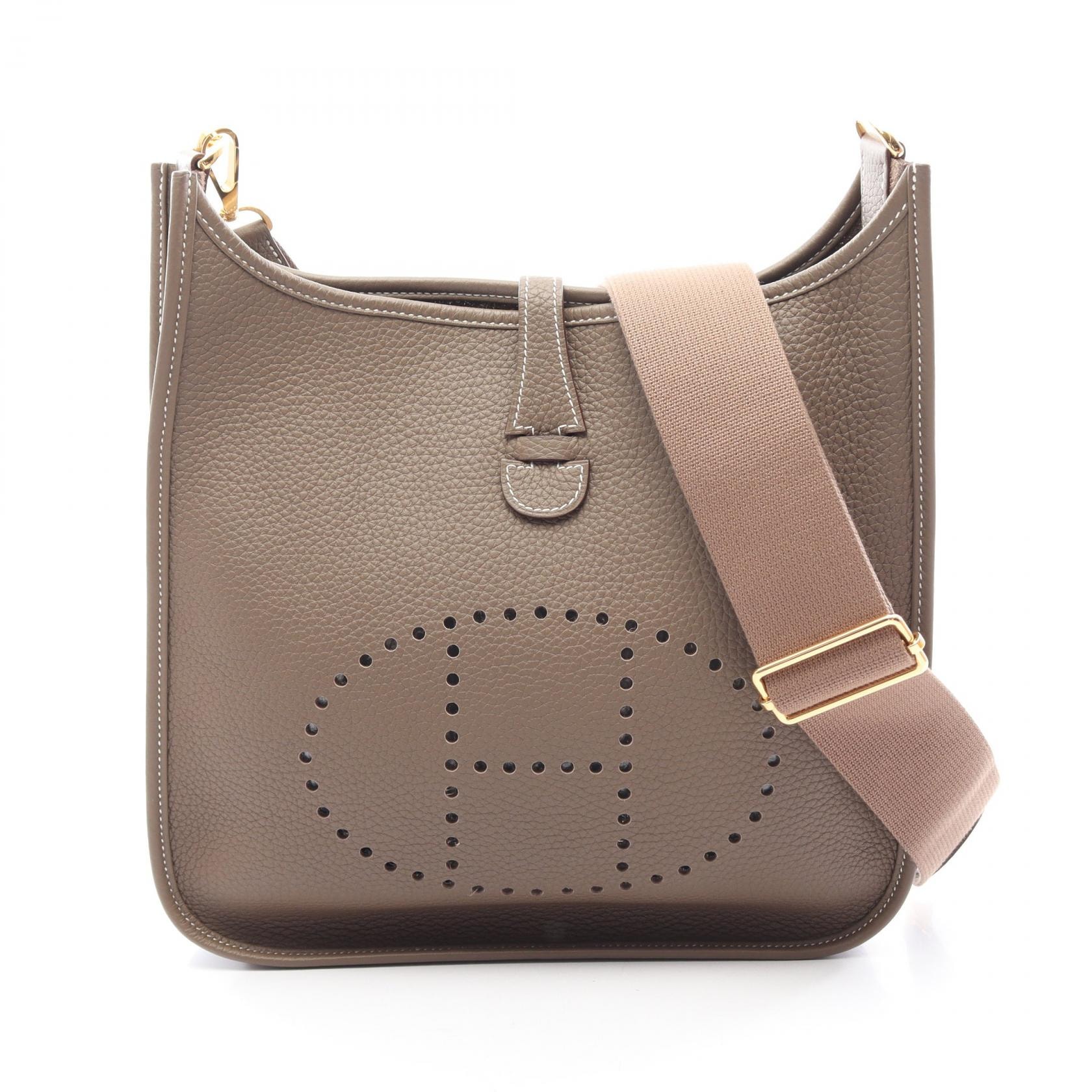 エルメス HERMES エヴリン 3 トロワ PM ショルダーバッグ バッグ レザー トリヨンクレマンス トリヨンクレマンス エトゥープ B刻印(2023年製造) レディース グレー系 【中古】