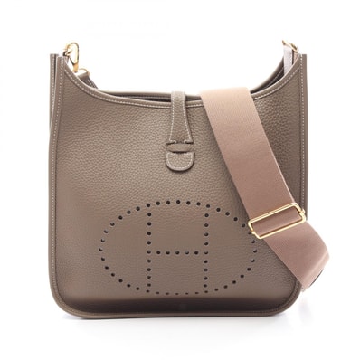 エルメス HERMES エヴリン 3 トロワ PM ショルダーバッグ バッグ レザー トリヨンクレマンス トリヨンクレマンス エトゥープ B刻印(2023年製造) レディース グレー系 【中古】