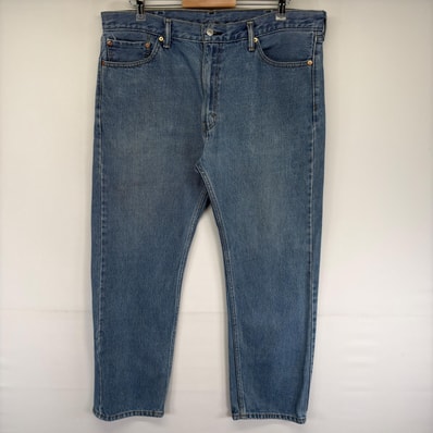 古着 リーバイス Levi's デニム パンツ 505 5ポケット ストレート 大きいサイズ ジーンズ ジーパン W38 L30 ブルー系 メンズ