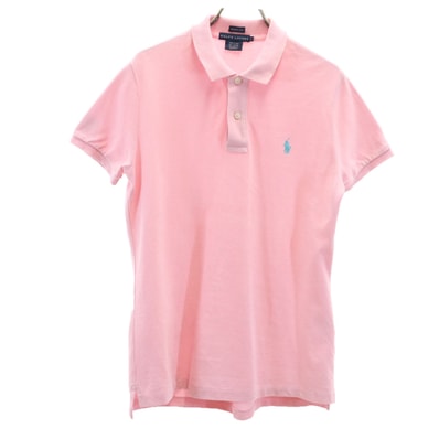 RALPH LAUREN ラルフローレン 半袖 スキニーフィット ポロシャツ L ピンク