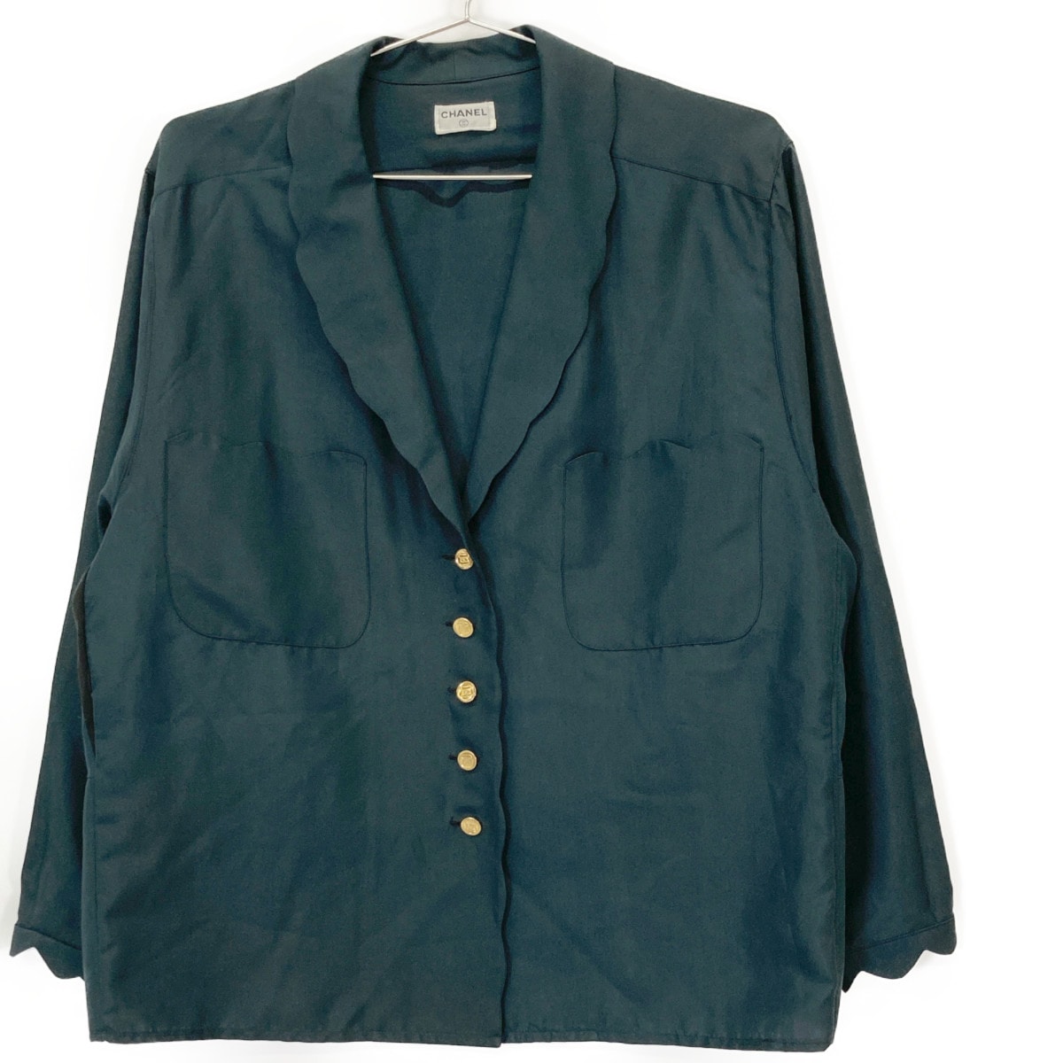シャネル VINTAGE マトラッセ釦 シャツジャケット