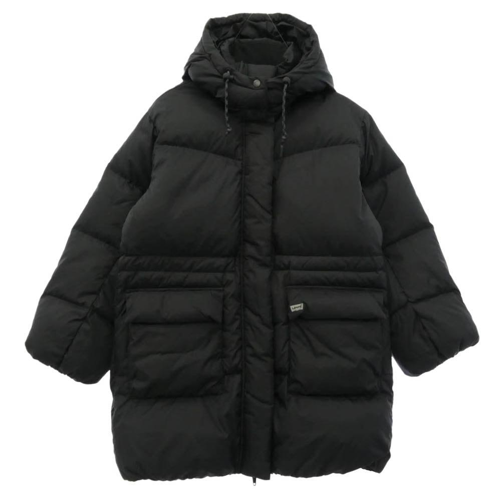 Levi's リーバイス A8528-0001 Midi Bubble Puffer レディース パファー ダウン ジャケット ブラック系 XS【新古品】【未使用】【中古】