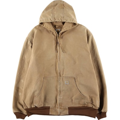 古着 ビッグサイズ カーハート Carhartt アクティブジャケット ダックフルジップパーカー メンズXXXXL相当/eaa584932