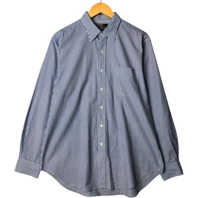 古着 ラルフローレン Ralph Lauren LOWELL 長袖 コットンストライプシャツ メンズL相当/eaa575565