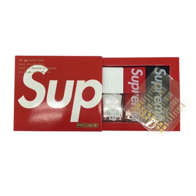 Supreme シュプリーム Supreme×Pat McGrath Labs ネイルポリッシュセット レッド ホワイト ブラック ガラス その他小物 604736 【中古】