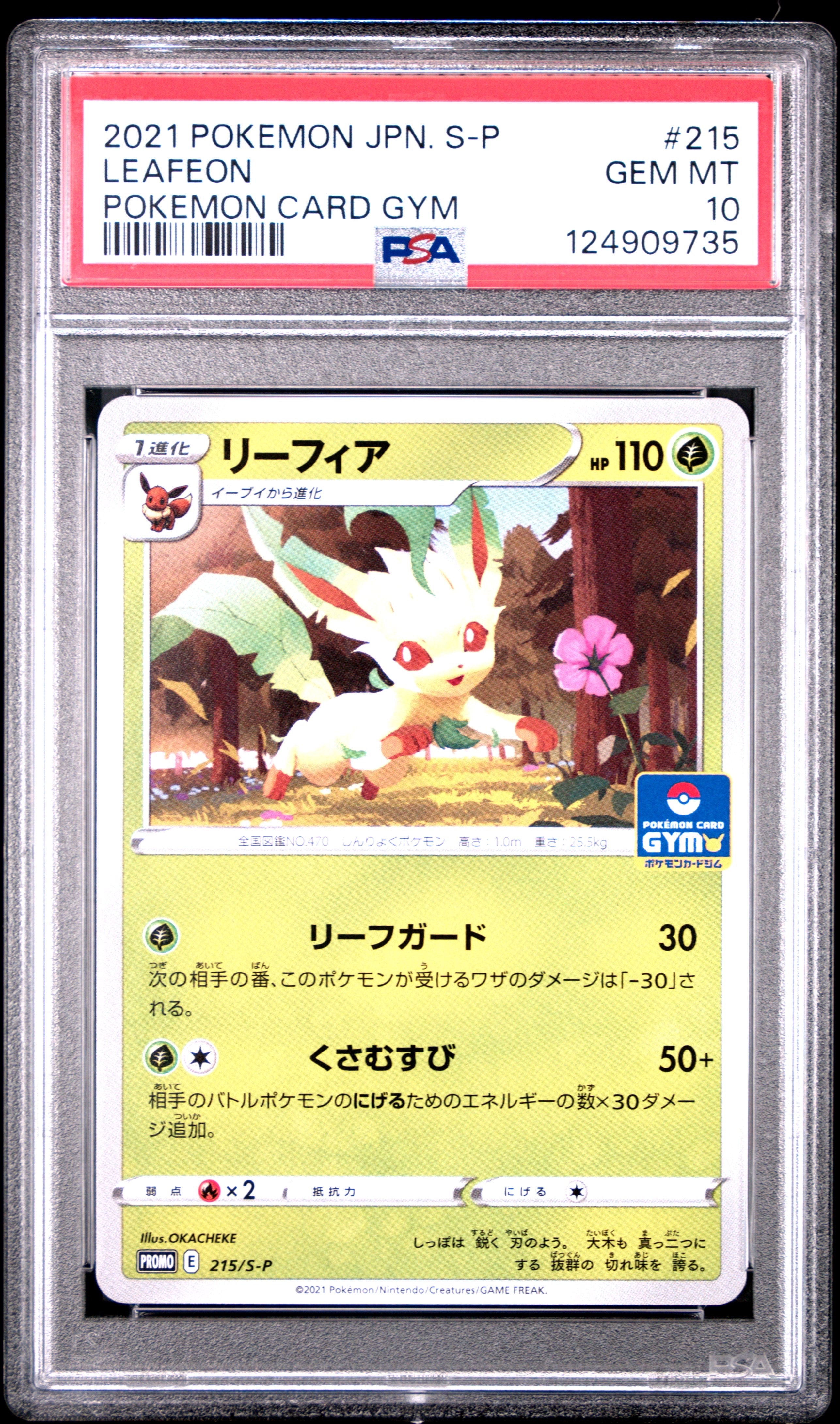 リーフィア: プロモ P [S-P 215](ポケモンカードゲーム ソード&シールド 「プロモカードパック 第7弾」)