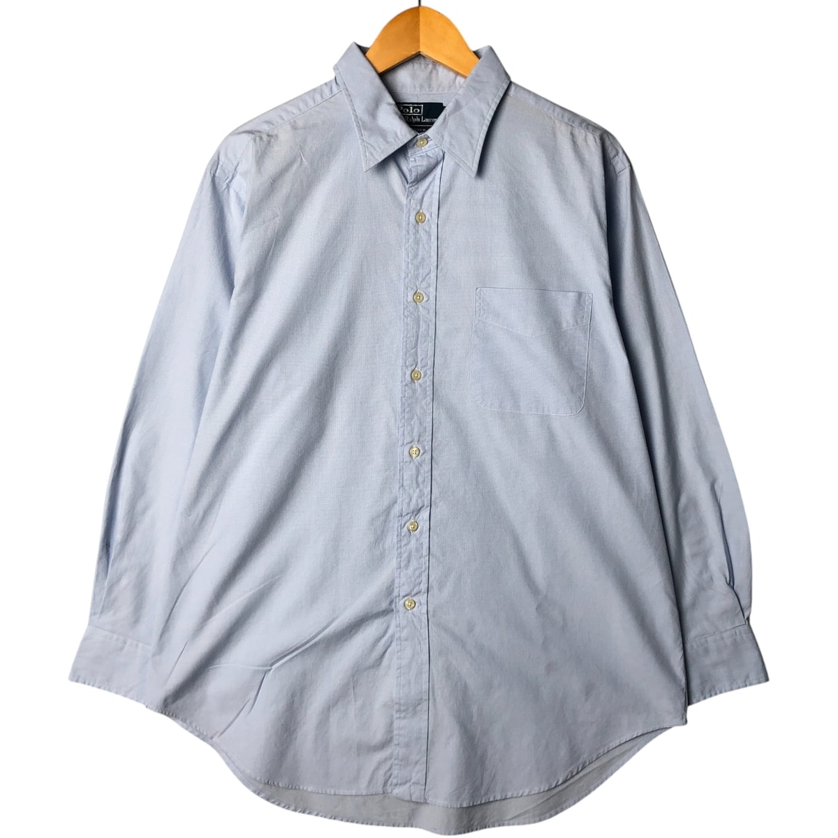 古着 ラルフローレン Ralph Lauren ANDREW CLASSIC FIT 千鳥格子柄 長袖 コットンチェックシャツ メンズL相当/eaa575640