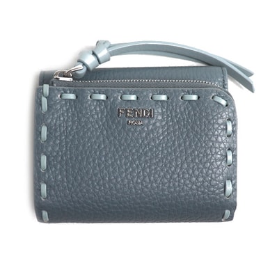 FENDI フェンディ ピーカブー マイクロ 三つ折り財布 ライトブルー 8M0499AURNF1VFI レディース【中古】【美品】
