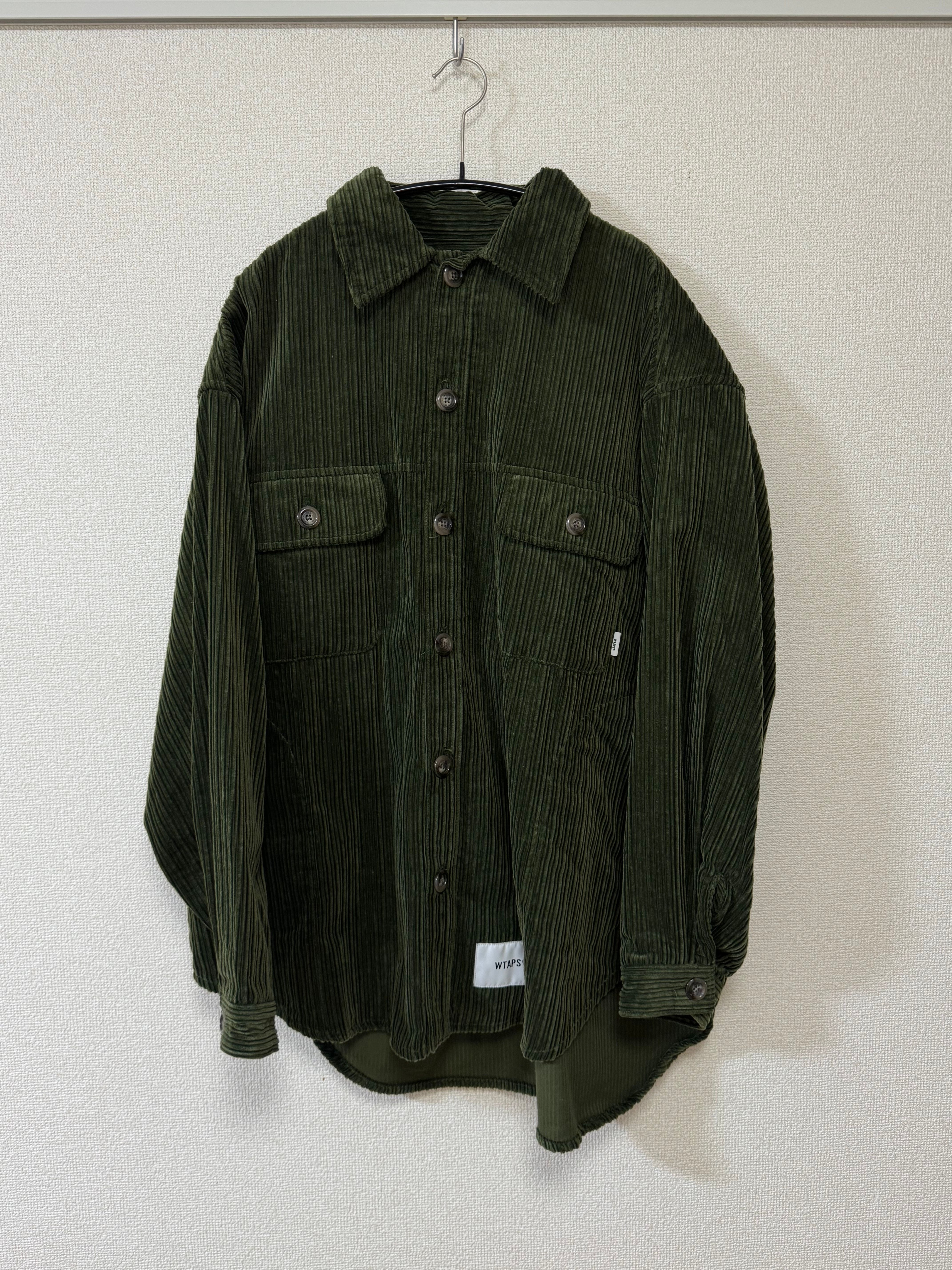 Wtaps WCPO / LS / COTTON. CORDUROY "Olive Drab"
