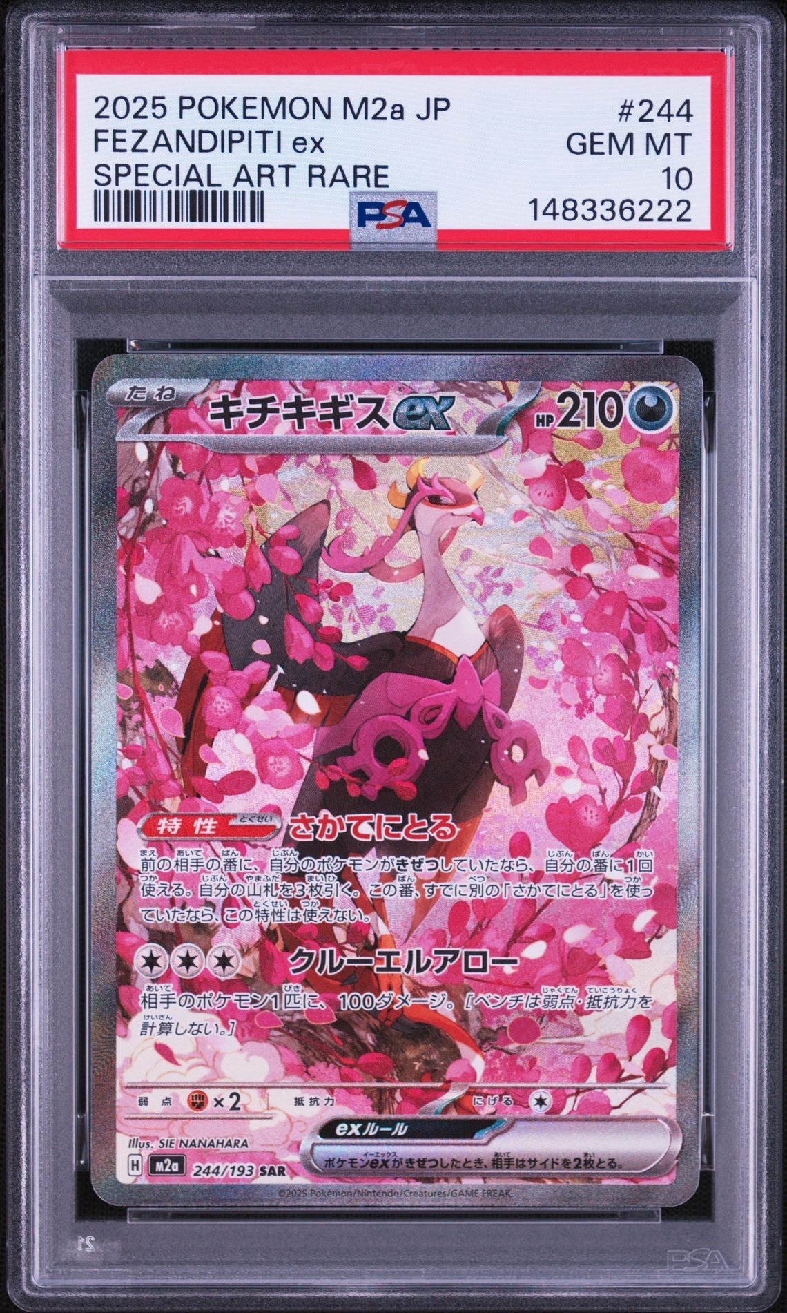 PSA10】キチキギスex SAR [M2a 244/193](ハイクラスパック「MEGA
