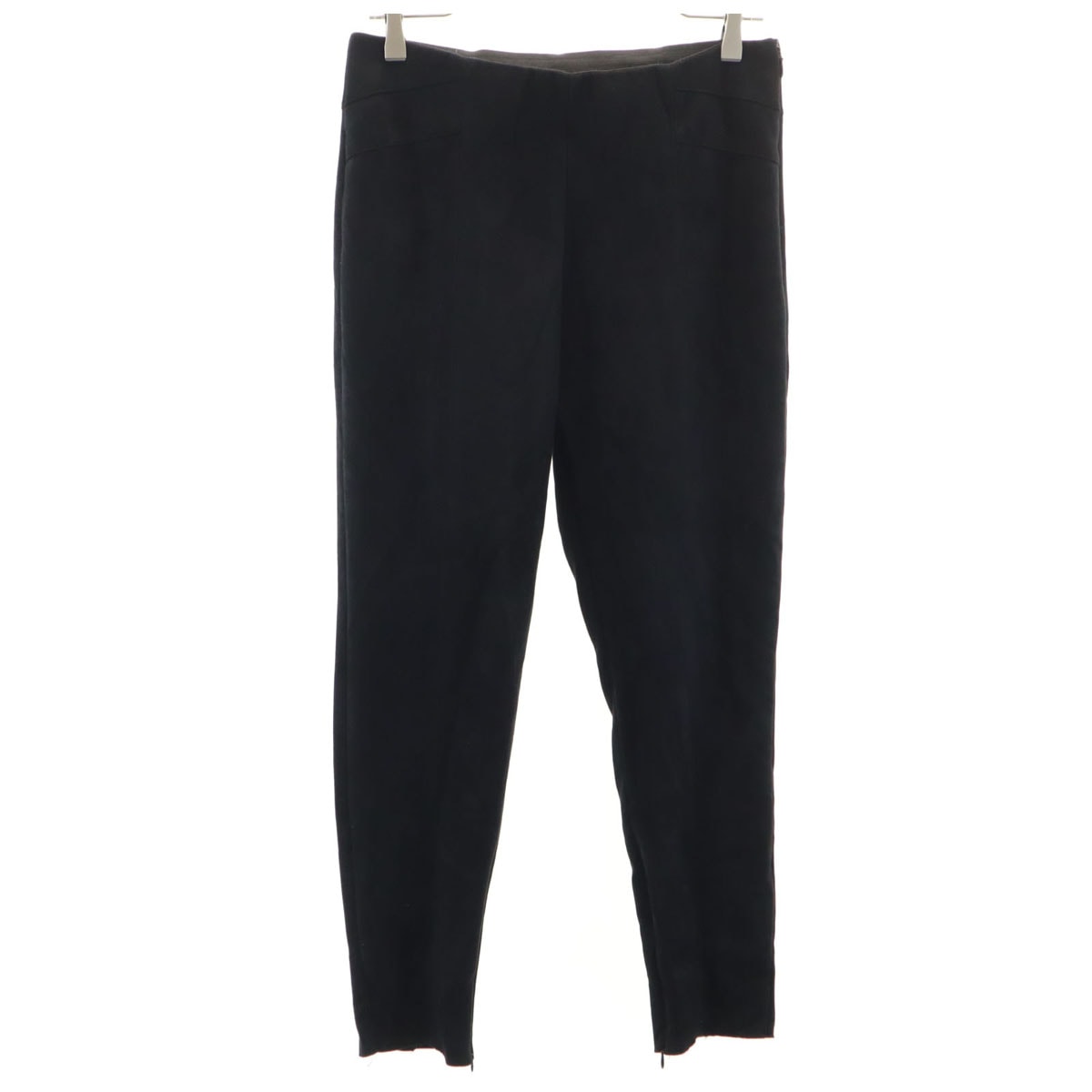 ZARA BASIC ザラベーシック フェイクスエード パンツ L ブラック