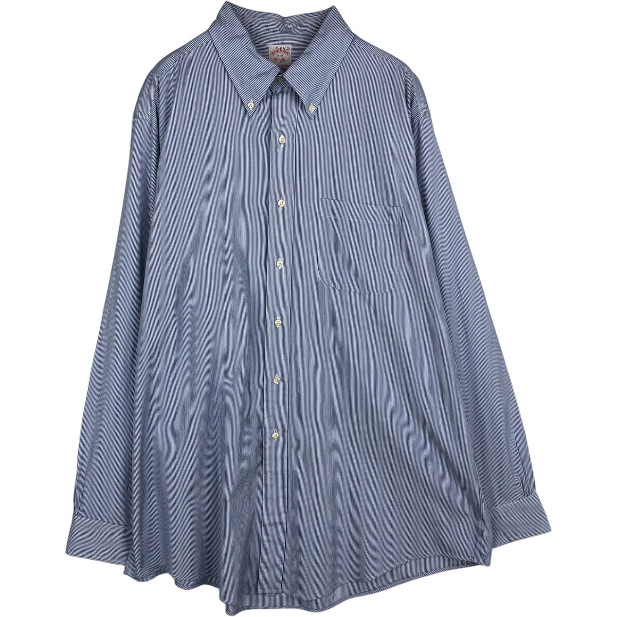 古着 ブルックスブラザーズ Brooks Brothers Est.1818 長袖 ボタンダウンストライプシャツ メンズXL相当/eaa635637